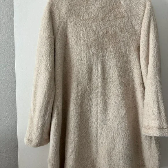 Anthro Velvet Feel Oversized Teddy Coat - Picture 5 of 5